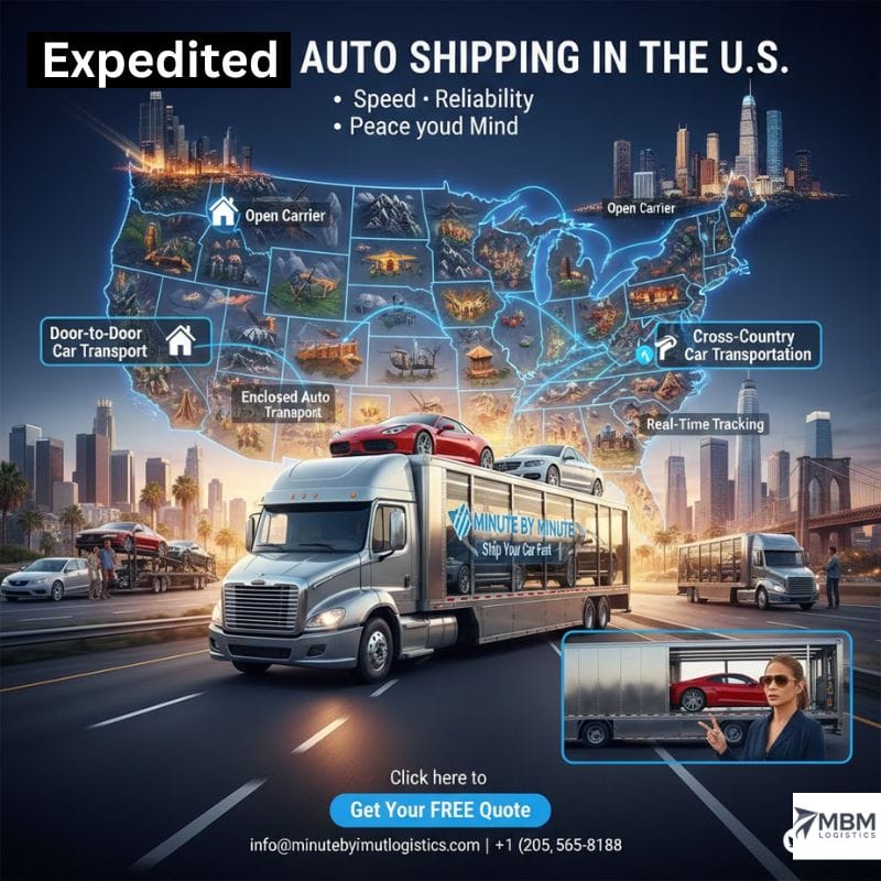 Fast Expedited Auto Transport Services Across USA States